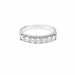 Bague 53 Demi alliance diamants or blanc 58 Facettes All;Demi.FA.17-B