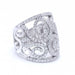 Bague 54.5 Bague en or blanc et diamants 58 Facettes N102879LF