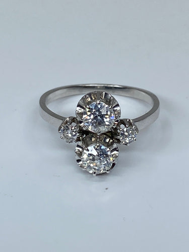 Bague Toi & Moi diamants vers 1930