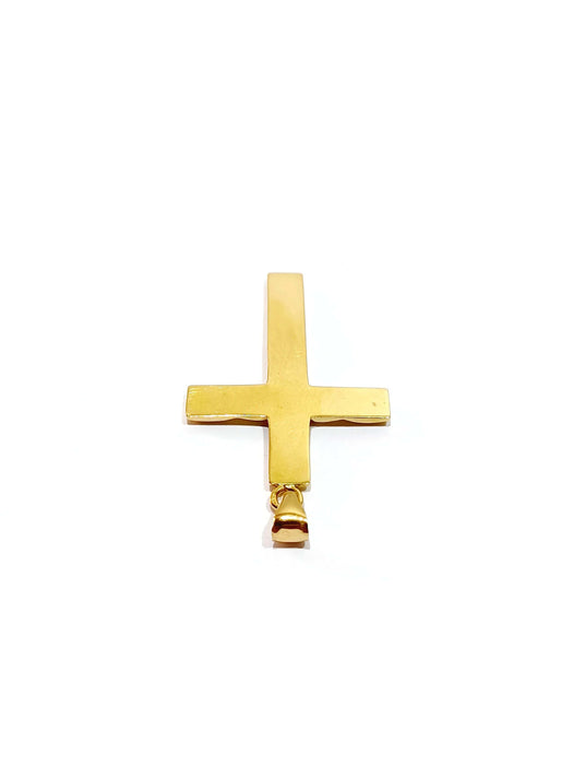 Pendentif Croix en or jaune 58 Facettes