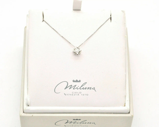 Collana Miluna con diamanti 58 Facettes 9498