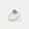 Bague Bague Marguerite, Emeraude et diamants 58 Facettes