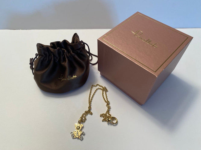 Collier POMELLATO - Collier ours en peluche en or jaune 58 Facettes