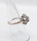 Bague 52.5 Bague fleur art deco or blanc 18k et 0,50 carats de diamants 58 Facettes A06179