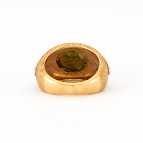 Bague 53 Bague Jonc Or jaune Péridot 58 Facettes 4886