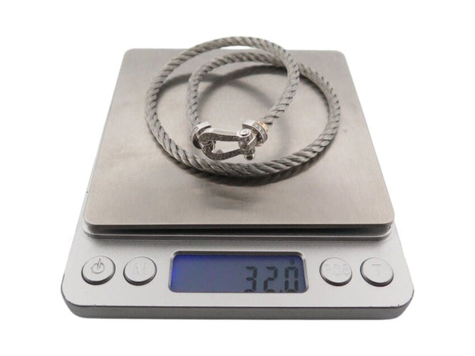 Bracelet bracelet FRED grand force 10 double tour 0b0050 t18 or 18k diamants 0.9ct 58 Facettes 271155