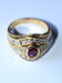 Bague 61.5 Bague or jaune rubis diamants 58 Facettes 578