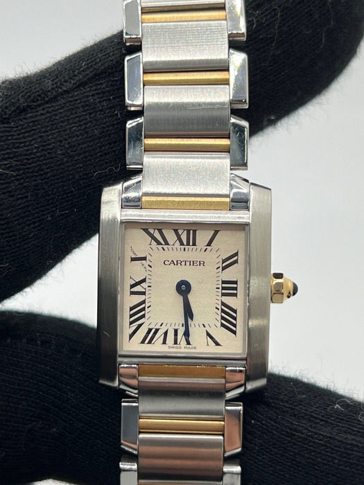 Montre Cartier Tank Française Full Set 2017 58 Facettes