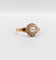 Bague 48.5 Bague marguerite antique or rose 18k perle et diamants taille roses (circa 1900) 58 Facettes A06176