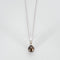 Pendentif pendentif or blanc perle grise diamants 58 Facettes M8643