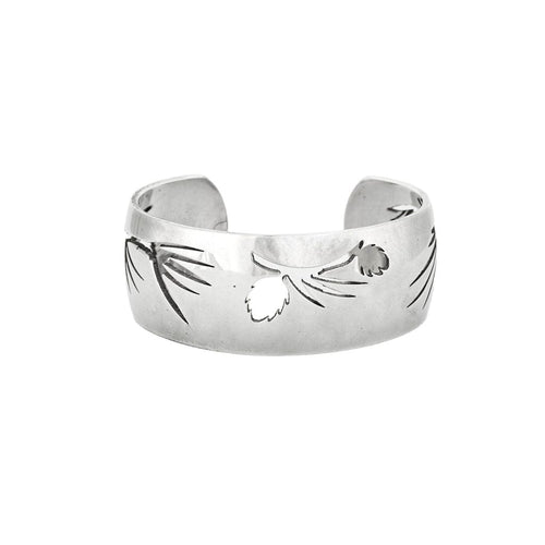 Bracelet Hermès - Bracelet manchette ouverte argent 58 Facettes