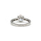 Bague 54 Solitaire accompagné - Or blanc et Diamant 1,27 cts 58 Facettes 250343R-120398R