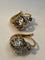 Boucles d'oreilles Boucles d’oreilles en or 18ct dites dormeuses en diamants vers 1900 58 Facettes
