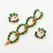 Boucles d'oreilles BOUCHERON - Demie-parure Or Jaune et Chrysoprases 58 Facettes