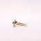 Bague 52 Bague Marguerite Ronde Saphir et Diamants or jaune 58 Facettes