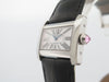 Montre vintage montre CARTIER tank divan 25 mm quartz en acier croco 58 Facettes 260671