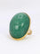 Bague 53 Bague cocktail vintage or jaune amazonite 64 ct 58 Facettes 1087.27