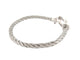 Bracelet bracelet FRED force 10 mm manille or blanc 18k cable acier t16 18cm 58 Facettes 267890