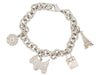 Bracelet bracelet TIFFANY & CO chaine a breloques charms tour eiffel en argent 58 Facettes 259081