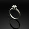 Bague Solitaire en or blanc avec diamant de 0,80 ct 58 Facettes