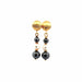 Earrings Yellow Gold and Pearl Dangling Earrings 58 Facettes BO-GS32245