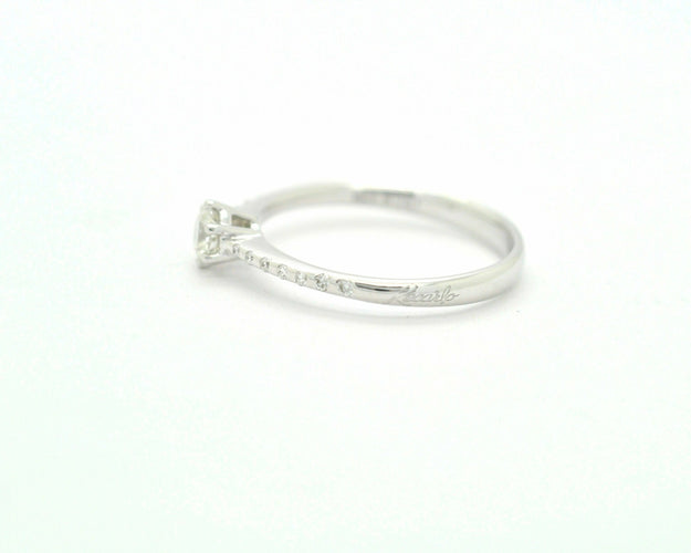 Bague Anello solitario Recarlo ct 0,30 centrale 58 Facettes