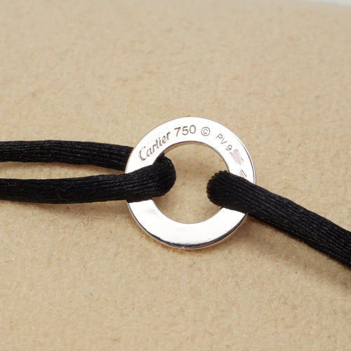 Bracelet CARTIER - Bracelet Love Cord or blanc et diamants 58 Facettes