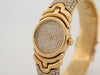 Montre vintage montre BULGARI parentesi quartz 120 diamants or jaune 58 Facettes 262502