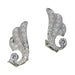 Boucles d'oreilles Boucles d'oreilles à clips en diamant en forme d'aile vintage des années 1950 58 Facettes 24299-0258