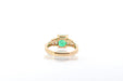 Ring 53 Ring Yellow Gold Emerald Diamonds 58 Facettes 25572 25536