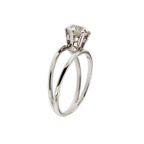 Bague 55 Bague solitaire en diamant de 1,56 ct 58 Facettes 35305