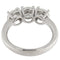 Bague 54 Bague trilogie en or blanc avec diamants certifiés GIA de 2,12 ct 58 Facettes G3825