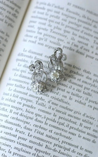 Boucles d'oreilles Boucles d'Oreilles Retro Diamants 1.55 Cts 58 Facettes