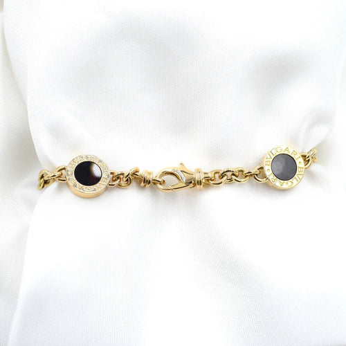 Bracelet Bulgari - Bracelet en or jaune avec onyx noir 58 Facettes