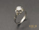 Bague 49 Solitaire Platine Diamant ~0.55ct 58 Facettes A10072