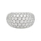 Bague 51 Bague pavage en or blanc, diamants. 58 Facettes 31229