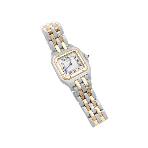Montre Montre Cartier, "Panthère", or jaune, acier. 58 Facettes 34931