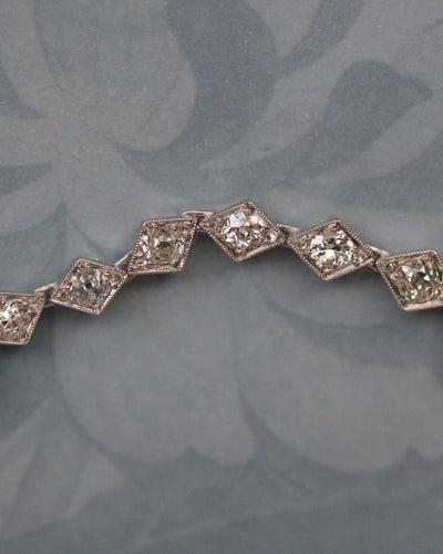 Bracelet Bracelet Rivière Or blanc et diamants 58 Facettes A11362