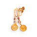 Boucles d'oreilles CHANEL - Boucles d'oreilles Mademoiselle citrine, rubellite, améthyste, diamant, or jaune. 58 Facettes