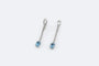 Boucles d'oreilles Oro Bianco Orecchini in oro bianco con diamanti e acquamarina 58 Facettes ORC197