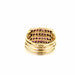 Ring 57 Yellow Gold & Ruby Multi-Row Ring 58 Facettes 7-GS34284-1