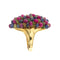 Bague 57 Bague avec rubis, saphirs et émeraudes 58 Facettes 34063