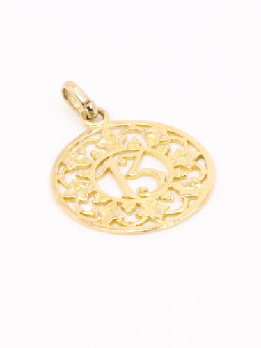 Pendentif 13 or jaune