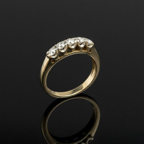 Bague 52 Bague Rivière en or blanc 58 Facettes