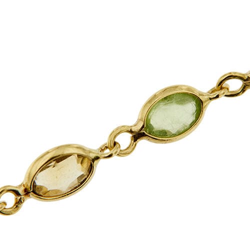 Bracelet Bracelet en or jaune orné de pierres colorées 58 Facettes 35889