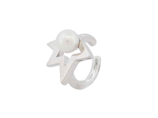 Boucles d'oreilles bijou d'oreille TASAKI 1 clip comet plus argent massif perle 58 Facettes 258988