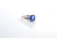 Bague 53 Bague saphir de Ceylan 2.48ct et diamants baguettes 58 Facettes 25920-26032