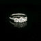 Bague White gold diamond Trilogy ring 58 Facettes