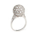 Bague 49 Bague orbe vintage en platine 1 ct pavé de diamants 58 Facettes G13455