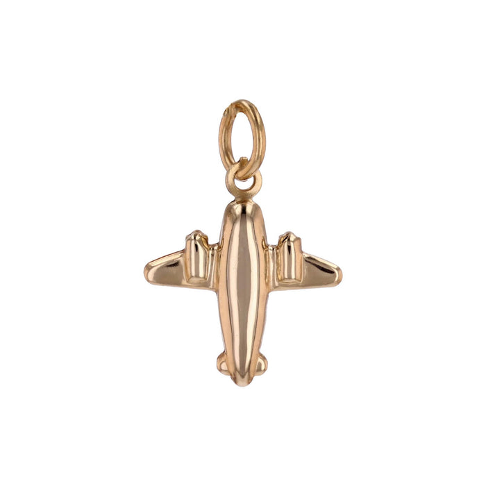 Pendentif avion or jaune